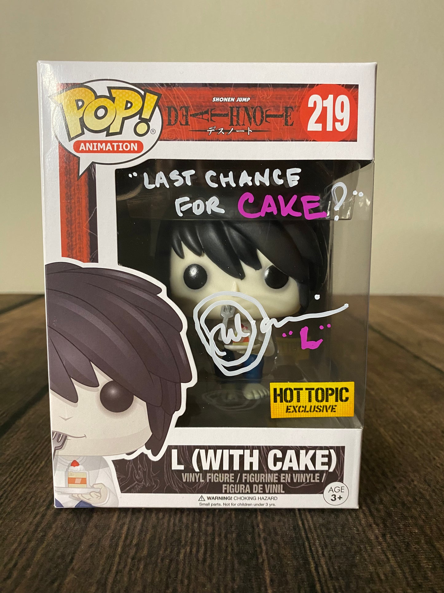 L (with Cake) Funko Pop: Hot Topic Exclusive