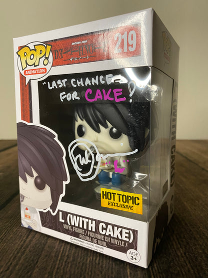 L (with Cake) Funko Pop: Hot Topic Exclusive