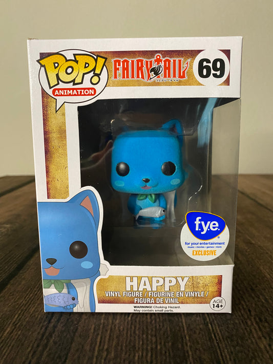Happy Funko Pop: Flocked F.Y.E. Exclusive