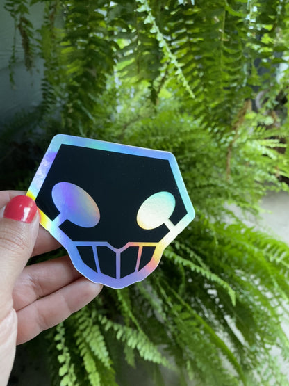 Reaper Skull Holographic Sticker