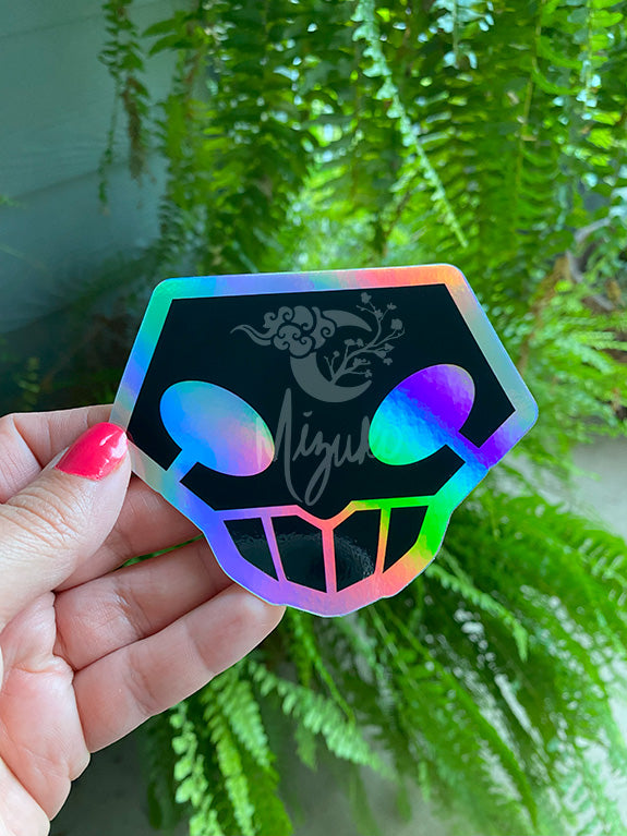 Reaper Skull Holographic Sticker